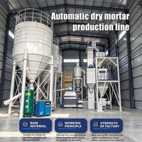 Ligne de production automatique de mortier sec adaptée au mélange de poudres sèches, de granulés et de matériaux fibreux
