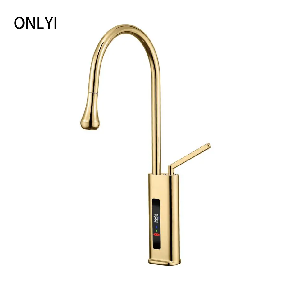 Led Digital Display Instant Heater Tap Kitchen And Bathroom Electric Heater Faucets Instant Hot Water Tap Heating Faucets