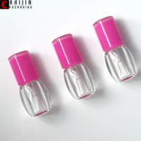 Tube de brillant à lèvres vide unique de 4 ml, flacon de rouge à lèvres, flacon de vernis à ongles, emballage de brillant à lèvres, conteneur en plastique pour brillant à lèvres en gros