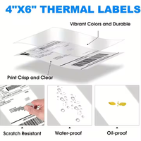 Les étiquettes en papier thermique imperméables sont utilisées pour imprimer les informations sur les produits et les codes à barres.