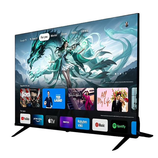 Full HD LED Smart TV Custom Logo Brand 24/32/40/43/50/55/65/75/85/100 /110 Inch Android 14 Wi-Fi Built-In Speaker Tv Product