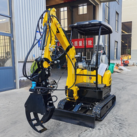 Mini-excavatrice sur chenilles de 1,5 tonne, livraison gratuite, certifiée CE EPA Euro 5, moteur diesel hydraulique, petite excavatrice