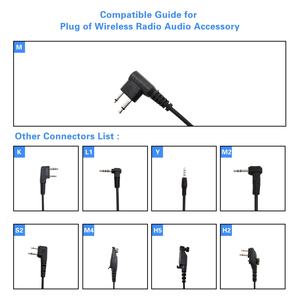 Auricular de Tubo Acústico Transparente de 2 Vías para Radio, Venta al por Mayor de Fábrica 2026 2026 M, Negro, para Hotel, Portátil, con Protección Contra Radiación EMF - Product Image 3