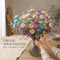 Branche de fleur d'azalée artificielle en PU, 60 cm, têtes de fleurs de 6 cm, pour décoration de mariage, de table, de maison, et présentation photographique