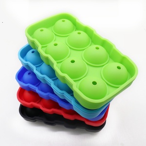 BPA Free Easy Release Reusable Food Grade Flexible Silicone Ice Cube Tray With Lid Whiskey Silicone Ice Ball <b>Maker</b> Ice Ball Mold - Product Image 6