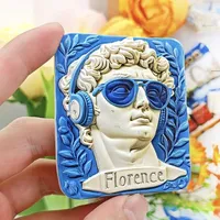 Europe, Italie, Venise, Florence, Rome, Capri, aimants de réfrigérateur en résine 3D, souvenirs touristiques, autocollants, artisanat, décoration