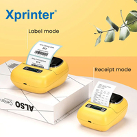Xprinter XP-P202A, Printer Mini termal Bluetooth Printer Label portabel kualitas tinggi
