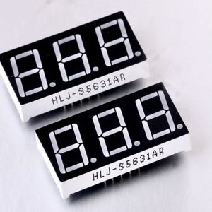 Pantalla LED de 3 Dígitos de 0.4 Pulgadas, 4031, Súper Brillante Rojo/Blanco/Azul, Ánodo/Cátodo Común (CC/CA) - Product Image 3