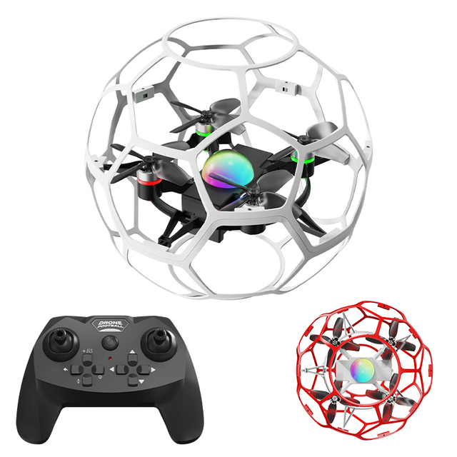 L6 Mini Soccer DroneBrushless 2.4G Brushless Quadcopter Kids Flight Training Toy Foldable Design Remote-controlled for Teenagers