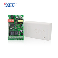 Fabricant contrôleur à grande mémoire 433/315mhz émetteur-récepteur sans fil 2 canaux pour porte coulissante/garage/automatique YET420PC