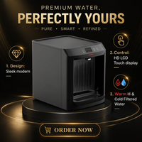 Distributeur d'eau Lonsid Swift Mini, eau chaude et froide, design futuriste, intégré au système d'eau, avec système UV et filtres à eau