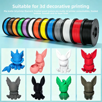 Filamen PLA Matte 250G untuk Printer 3D Kecepatan Tinggi 1.75mm, Kompatibel dengan Bambu Lab/Creality/Anycubic/Elegoo, Harga Pabrik
