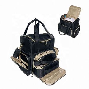 Sac à Ongles Noir Imperméable BSCI Factory Factory, Sacs pour Manucuriste, Trousse de Maquillage, Nouveauté 2023, Grande Capacité pour Vernis à Ongles - Product Image 1