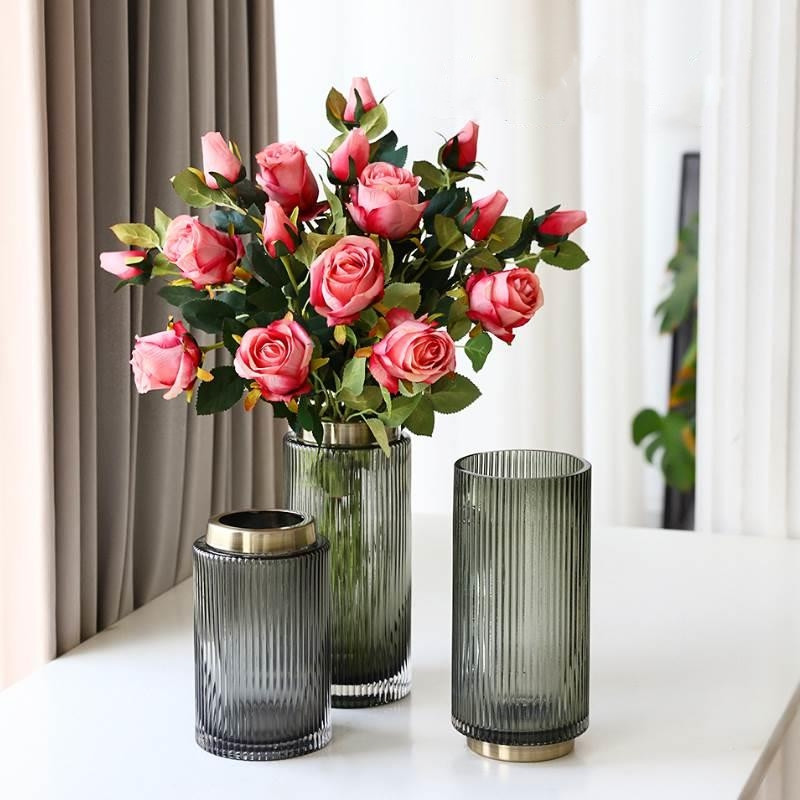 Factory Produced Wholesale Home Decor Glass Flower Vase