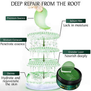 มาส์กเจลใต้ตา คอลลาเจน โสม ชาเขียว วิตามินอี คาเฟอีน ไฮยาลูรอนิค แอซิด บำรุงผิว ลดเลือนริ้วรอย ลดอาการบวม คริสตัล - Product Image 4