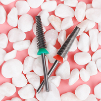 Broca Profesional de Alta Calidad para Uñas, Extra Larga, Herramienta de Manicura Pro Berra de 24 mm, Caja Personalizada, Brocas de Carburo Súper Largas para Uñas