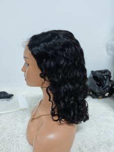 Promoción $81 Letsfly Pelucas de Cabello Natural con Cierre de Encaje 5x5, 14 Pulgadas, Rizado Romano, Base de Encaje Suizo con Cabello de Bebé, Transparente - Product Image 5