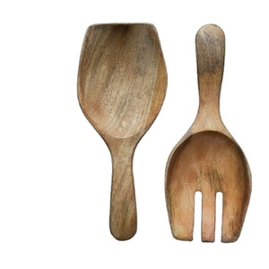 Mango Wood <b>Salad</b> Server natural color food safe for <b>salad</b> serving - Product Image 1