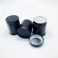 Prix usine personnalisé imprimé en fer blanc enfichable boîtes à thé en vrac cylindre de couvercle hermétique pour poudre de Matcha conteneur de qualité alimentaire