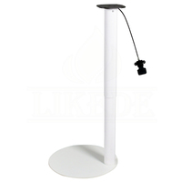 Base de table télescopique pneumatique à hauteur réglable en fil de fer rond, contrôlée par câble, pour table d'appoint ou table de travail informatique