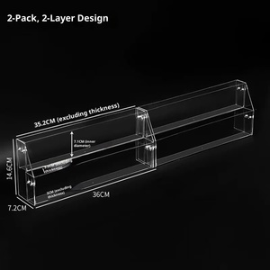 Tùy chỉnh rõ ràng <span class=keywords><strong>Acrylic</strong></span> 3mm dày Boutique đồ trang trí mỹ phẩm chai nước hoa sơn móng tay hiển thị đứng với lắp ráp dễ dàng - Product Image 3