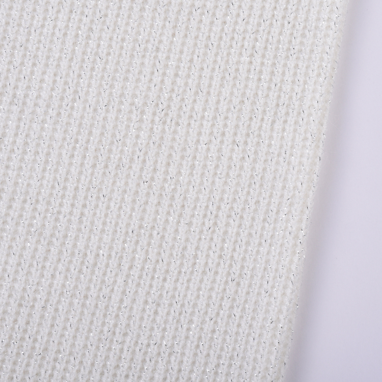2025 New 165cm 8%filamentary Silver 43% Rayon 29%polyester 20%nylon Knitted Fabrics for Trouser Dress