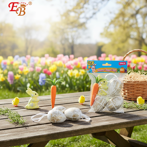 Juego de 48 piezas de huevos de Pascua y zanahorias, suministros navideños para celebraciones de Pascua - Product Image 3