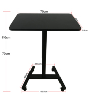 Table basse réglable à hauteur pneumatique, meuble pour ordinateur portable, 1 pièce