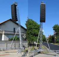 Truss de Iluminación para Escenario con Manivela, Fácil de Instalar, Soporte de Iluminación para Escenario