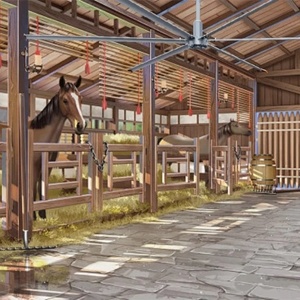 Ventilateurs de plafond électriques HVLS de 16 pieds avec 5 pales, fonctionnement silencieux à 38 dB, couverture de 300 m, durée de vie de 20 ans - Product Image 5