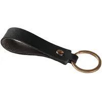 Porte-clé en cuir pu, 1 pièce, boucle, accessoire de sécurité, porte-clés