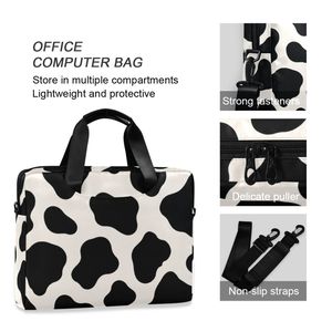 Bolsa para Portátil con Estampado de Vaca Personalizada, Bolsa de Transporte para Computadora para Mujer, 15.6 Pulgadas, Impermeable, Bolsa de Negocios - Product Image 4