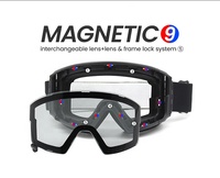 Masque de ski personnalisé à double couche anti-buée et coupe-vent avec monture magnétique en TPU et verres interchangeables pour adultes