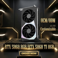 Kartu Grafis RTX 5060 8GB RTX5060 TI GDDR7 5nm 180W 3840 CUDA 128-bit PCIe 5.0 GPU Desktop Langsung dari Pabrik OEM Kartu Video