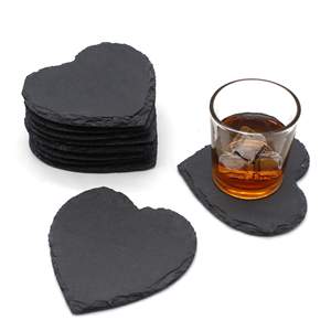Sottobicchiere in ardesia Love rustico, elegante e creativo - Product Image 1