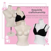 Mannequins de présentation demi-corps en plastique pour lingerie et maillots de bain