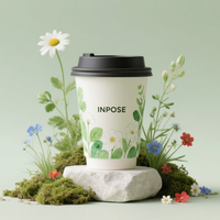 Gobelets en papier jetables à parois épaissies résistantes à l'eau chaude, idéaux pour les entreprises, le bureau et la maison