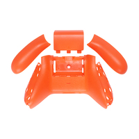 Coque de remplacement orange pour manette Xbox Series X S, plaque frontale et rails latéraux