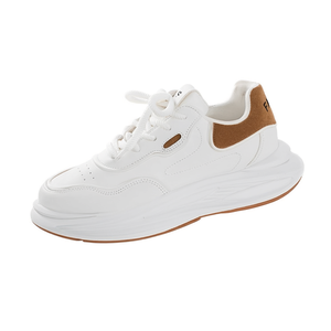 Chaussures décontractées pour hommes Ecco, style basket, à lacets, bout rond, en PU, semelle en caoutchouc, rehaussantes, pour le printemps - Product Image 1