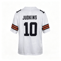Maillot de haute qualité 4 # Watson 24 # Chubb 95 # Garrett 12 # Maillot de football américain brodé Sanders, maillot personnalisé