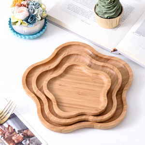 Decoración de Mesa de Postres Estilo Bosque, Bandeja en Forma de Ciruela, Diseño de Doble Capa y Tres Niveles para Frutos Secos y Pasteles; Compartimentada - Product Image 3