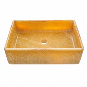 Poulars Wholesale Luxury Wall-mounted Natural Stone Man Made Pedestal Hand Washing Sink Cream Beige Jade Marble Stone <b>Basin</b> - Product Image 2