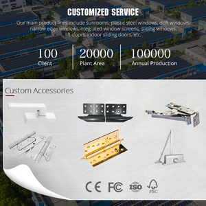 Trung Quốc Nhà Máy Giá hiện đại uPVC cửa ra vào và cửa sổ uPVC hồ sơ đôi kính cửa sổ trượt - Product Image 5