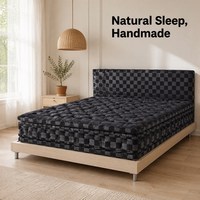 Matelas OEM fabriqué en usine, Black Swan, artisanal, en crin de cheval et laine, extra doux, noir