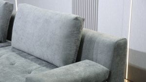 โซฟาผ้าลูกฟูกแบบกว้าง รุ่น Wide-Wale โซฟาเบดแบบแยกส่วน 2-in-1 สำหรับใช้งานได้หลากหลาย ขาเหล็กสแตนเลสสำหรับพื้นที่ขนาดเล็ก - Product Image 6