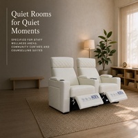 Canapé en cuir deux places haut de gamme avec logo personnalisé, audio Bluetooth USB, ISO 9001, OEM, ODM – Idéal pour la relaxation musicale (vente en gros)