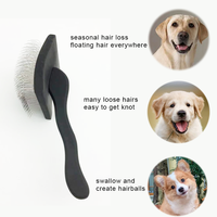 Brosse démêlante en bois à picots longs pour chiens et chats, tailles S, M, L – Outils de toilettage pour animaux de compagnie en gros