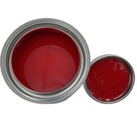 Peinture acrylique rouge 2K de haute qualité, peinture de finition automobile, couleurs métalliques, peinture de réparation de carrosserie automobile, peinture de finition automobile