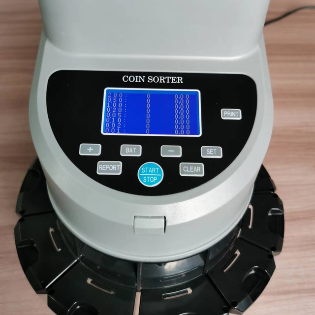 Fast Speed Euro Coin Counter Sorter with Printer High Efficiency Product