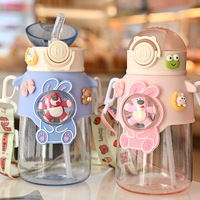 Tasse à paille mignonne pour bébé de Madou Portable School Camping Plastic Lid Accessory Direct Drinking Customizable Logo Designed